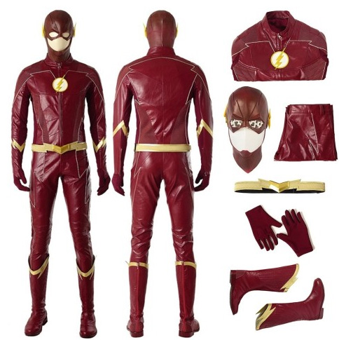 flash season 4 barry allen classic red cosplay costume