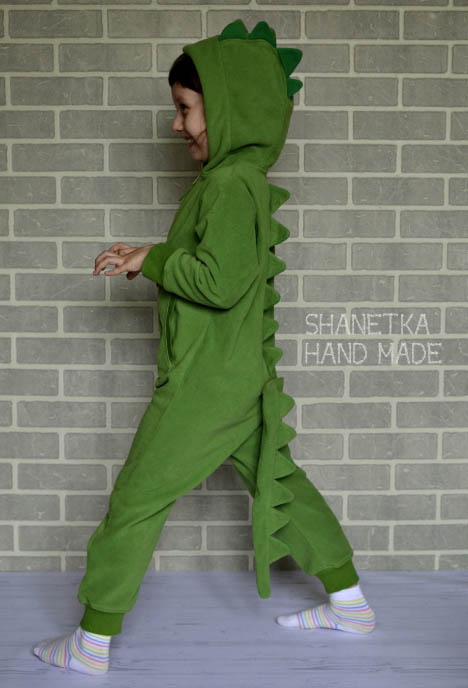 Green Dinosaur Onesie For Kids